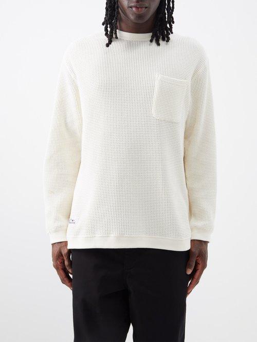 Manastash - Snug Waffle-cotton Thermal Top - Mens - White