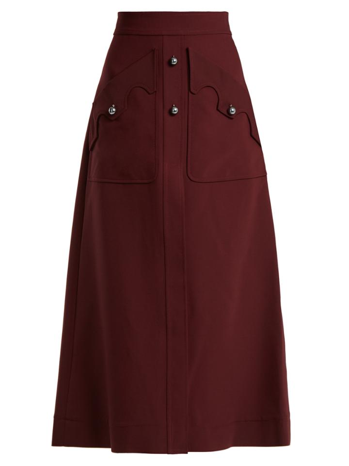 Ellery Professor A-line Cady Skirt