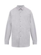 Matchesfashion.com Raey - Batwing Sleeve Cotton Shirt - Mens - Grey