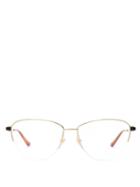 Matchesfashion.com Gucci - Cat Eye Stainless Steel Glasses - Womens - Silver