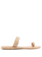 Matchesfashion.com Ancient Greek Sandals - Thalia Calf Hair And Leather Sandals - Womens - Tan