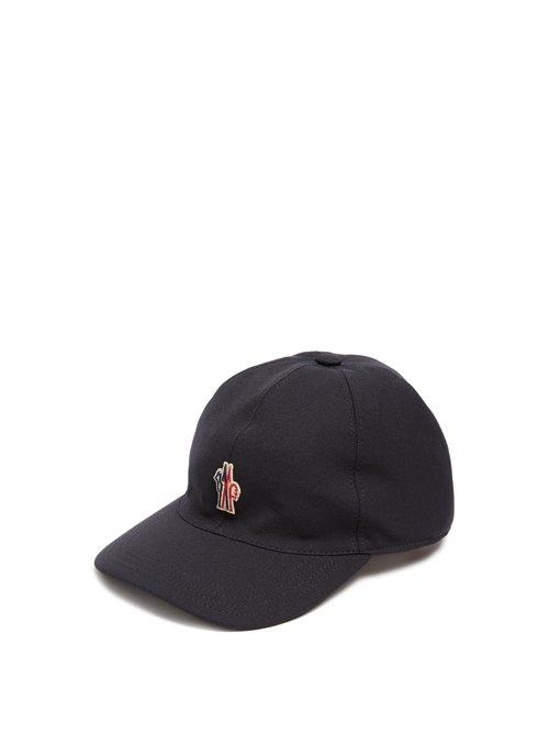Matchesfashion.com Moncler Grenoble - Embroidered Logo Canvas Cap - Mens - Navy