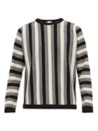 Matchesfashion.com Paul Smith - Crew Neck Striped Virgin Wool Sweater - Mens - Black White