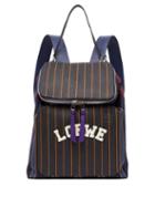 Matchesfashion.com Loewe - Goya Varsity Backpack - Mens - Navy Multi