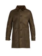 Matchesfashion.com Yves Salomon - Reversible Shearling Coat - Mens - Khaki