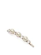 Matchesfashion.com Simone Rocha - Faux Pearl And Crystal Hair Slide - Womens - Pearl