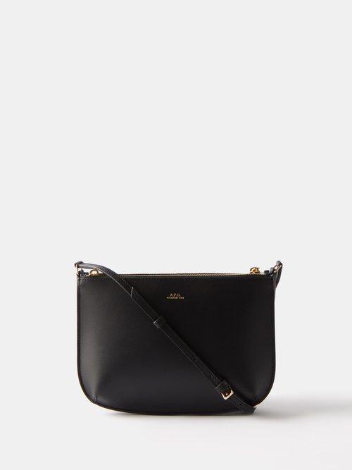 A.p.c. - Sarah Leather Cross-body Bag - Womens - Black
