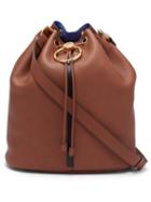 Matchesfashion.com Marni - Earring Medium Leather Shoulder Bag - Womens - Brown Multi
