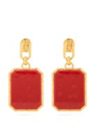Balenciaga Marble-effect Gold-plated Clip-on Earrings