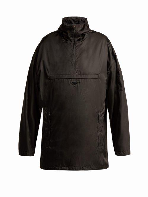 Matchesfashion.com Prada - Hooded Nylon Rain Jacket - Womens - Black