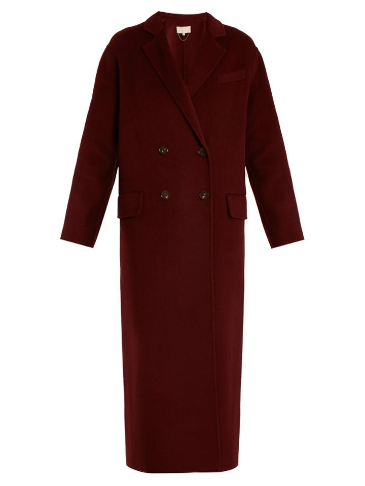 Vanessa Bruno Frisbane Double-breasted Wool-blend Coat