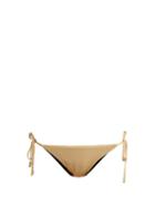 Matchesfashion.com Biondi - Tie Side Bikini Bottoms - Womens - Camel