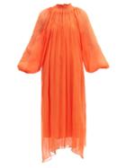 Matchesfashion.com Mara Hoffman - Edmonia Tencel Crinkled-chiffon Dress - Womens - Orange