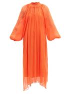 Matchesfashion.com Mara Hoffman - Edmonia Tencel Crinkled-chiffon Dress - Womens - Orange