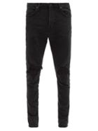 Matchesfashion.com Neuw - Rebel Friction Distressed Slim-leg Jeans - Mens - Black
