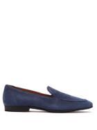 Tod's Contrast-piping Suede Loafers