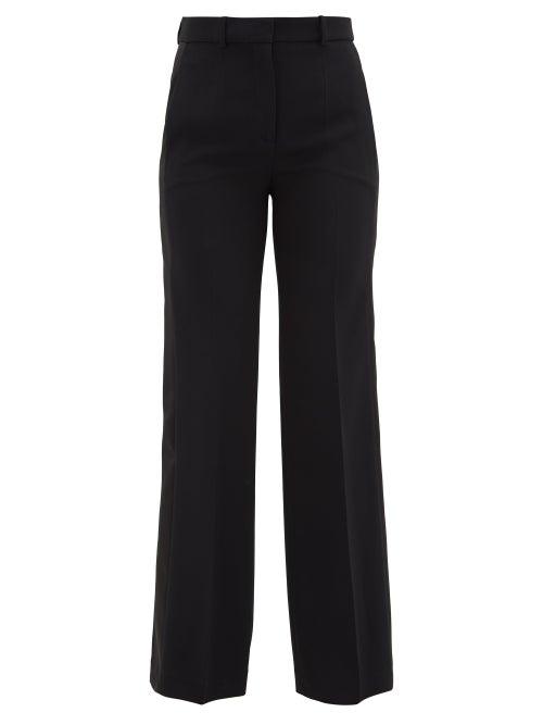 Matchesfashion.com Joseph - Morissey Side-stripe Cady Trousers - Womens - Black
