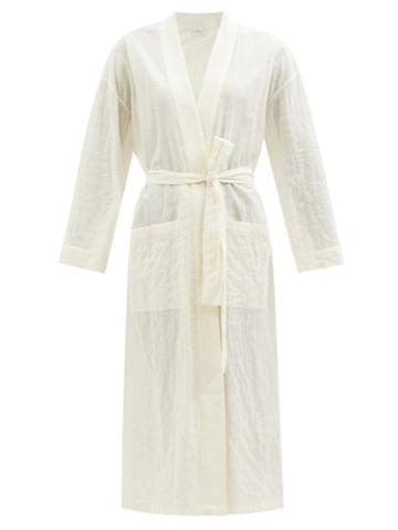 Pour Les Femmes - Organic Cotton-blend Robe - Womens - Cream
