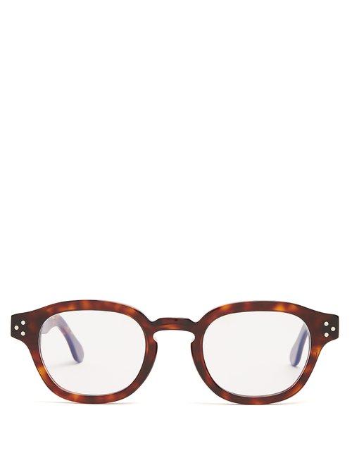 Matchesfashion.com Cutler And Gross - Round Frame Glasses - Mens - Brown