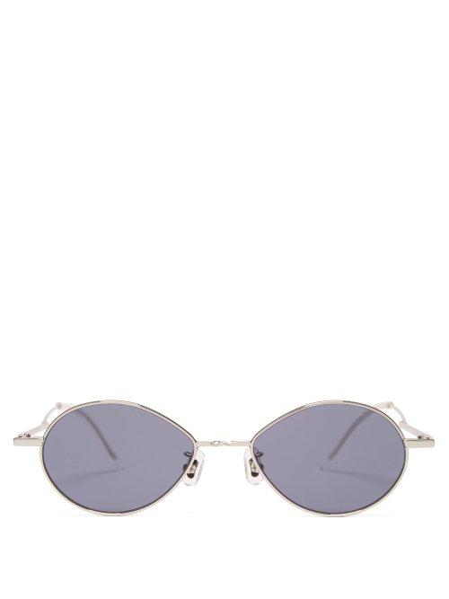 Matchesfashion.com Gentle Monster - Cobalt Stainless Steel Sunglasses - Mens - Silver