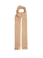 Acne Studios - Ville Logo-embroidered Wool-blend Scarf - Womens - Beige Multi