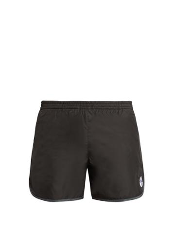 Robinson Les Bains Cambridge Long Logo-patch Swim Shorts