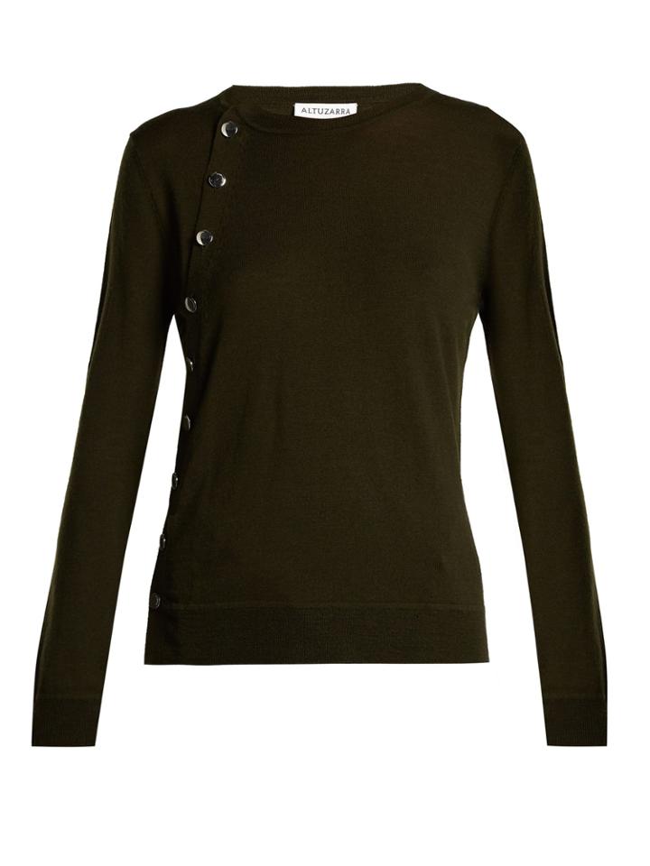 Altuzarra Minamoto Round-neck Merino-wool Cardigan