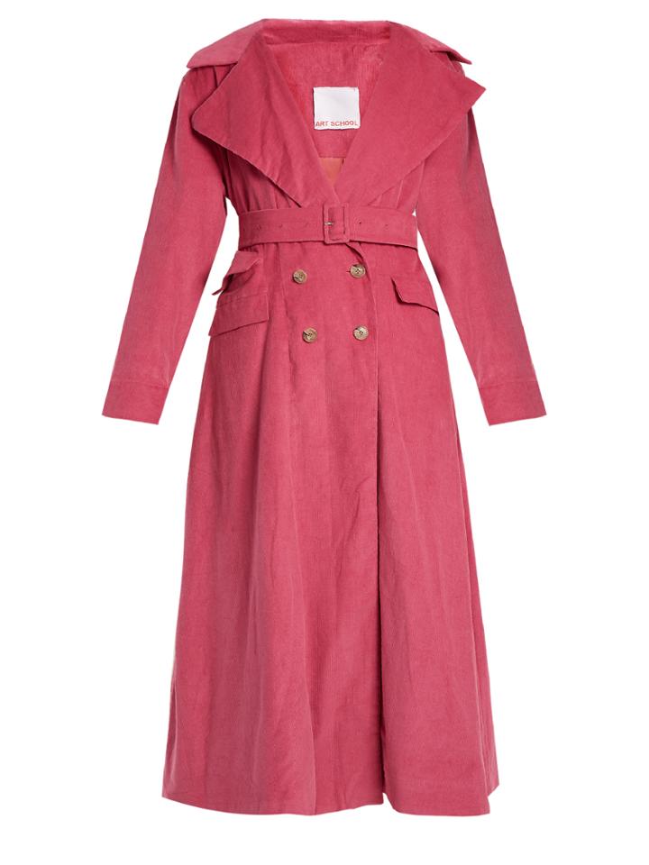 Art School Euphoria Corduroy Trench Coat