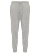 Matchesfashion.com Polo Ralph Lauren - Logo Embroidered Cotton Blend Jersey Track Pants - Mens - Grey