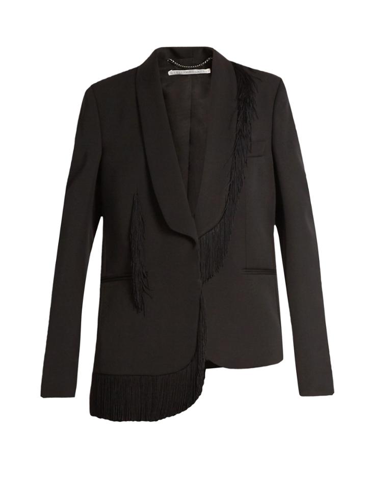 Stella Mccartney Fringed-trim Single-breasted Blazer