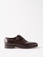 John Lobb - William Monk-strap Leather Shoes - Mens - Brown