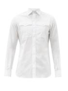 Matchesfashion.com Sbline - Safari Patch-pocket Cotton-poplin Shirt - Mens - White