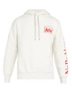 Aries Logo Cotton Hooded Sweatshirt