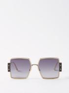 Dior - 30montaigne Pentagon Metal Sunglasses - Womens - Gold Brown