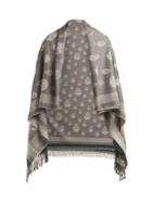 Alexander Mcqueen Skull Wool And Cashmere-blend Shawl