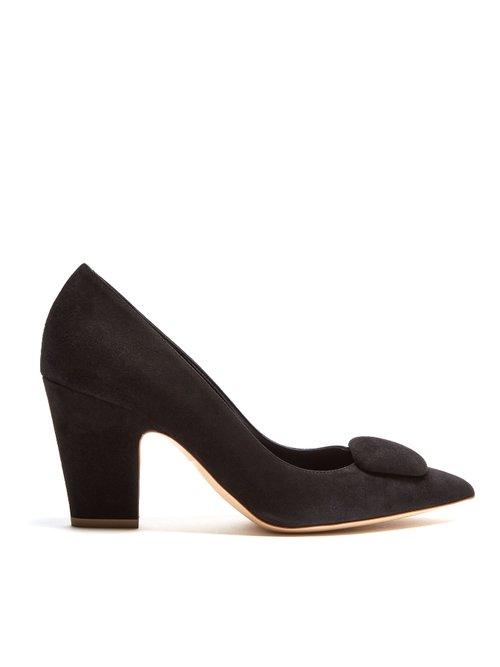 Matchesfashion.com Rupert Sanderson - Pierrot Point Toe Suede Pumps - Womens - Black