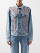 Caro Editions - X Levi's Patchwork Denim Jacket - Womens - Green Multi
