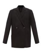 Totme - Double-breasted Wool Blazer - Womens - Black