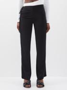 Christopher Esber - Bertoia Ruched Jersey Trousers - Womens - Black