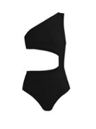Matchesfashion.com Haight - Monica One Shoulder Swimsuit - Womens - Black
