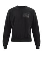 Mens Rtw Aries - Logo-print Cotton-jersey Sweatshirt - Mens - Black