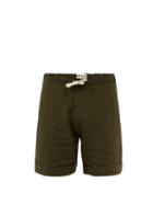 Maran - Drawstring Linen Shorts - Mens - Khaki