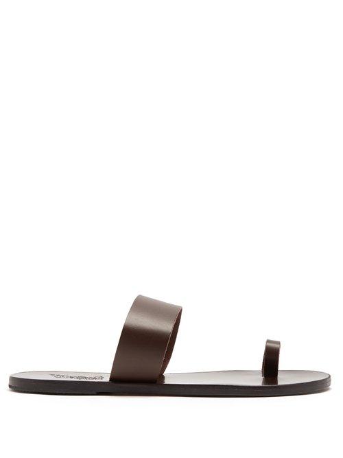 Matchesfashion.com Ancient Greek Sandals - Thalos Leather Sandals - Mens - Brown