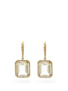 Matchesfashion.com Shay - Diamond, Topaz & 18kt Gold Earrings - Womens - White Gold
