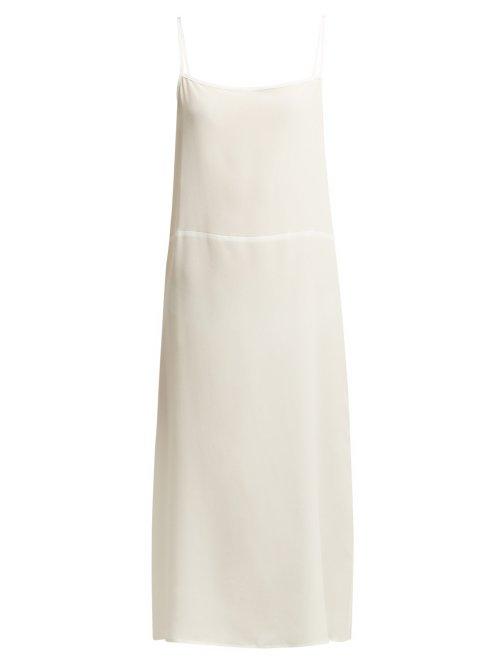 Matchesfashion.com Raey - Easy Silk Slip Dress - Womens - Ivory