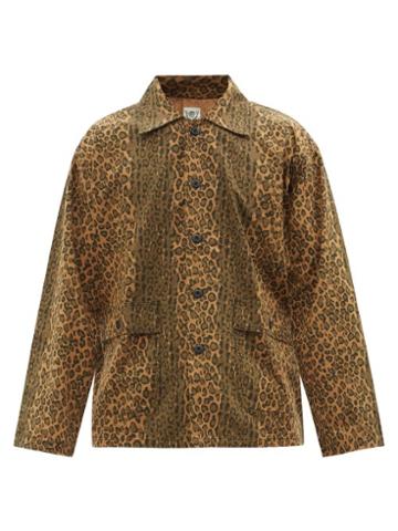 South2 West8 - Leopard-print Cotton-flannel Shirt - Mens - Leopard