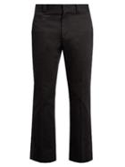 Marc Jacobs Metallic-stripe Straight-leg Cotton Trousers