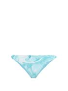 Matchesfashion.com Ganni - Twisted Abstract-print Bikini Briefs - Womens - Blue Print