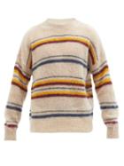 Isabel Marant - Drussellh Striped Mohair-blend Sweater - Mens - Cream Multi