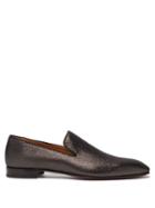 Mens Shoes Christian Louboutin - Dandelion Metallic Loafers - Mens - Black